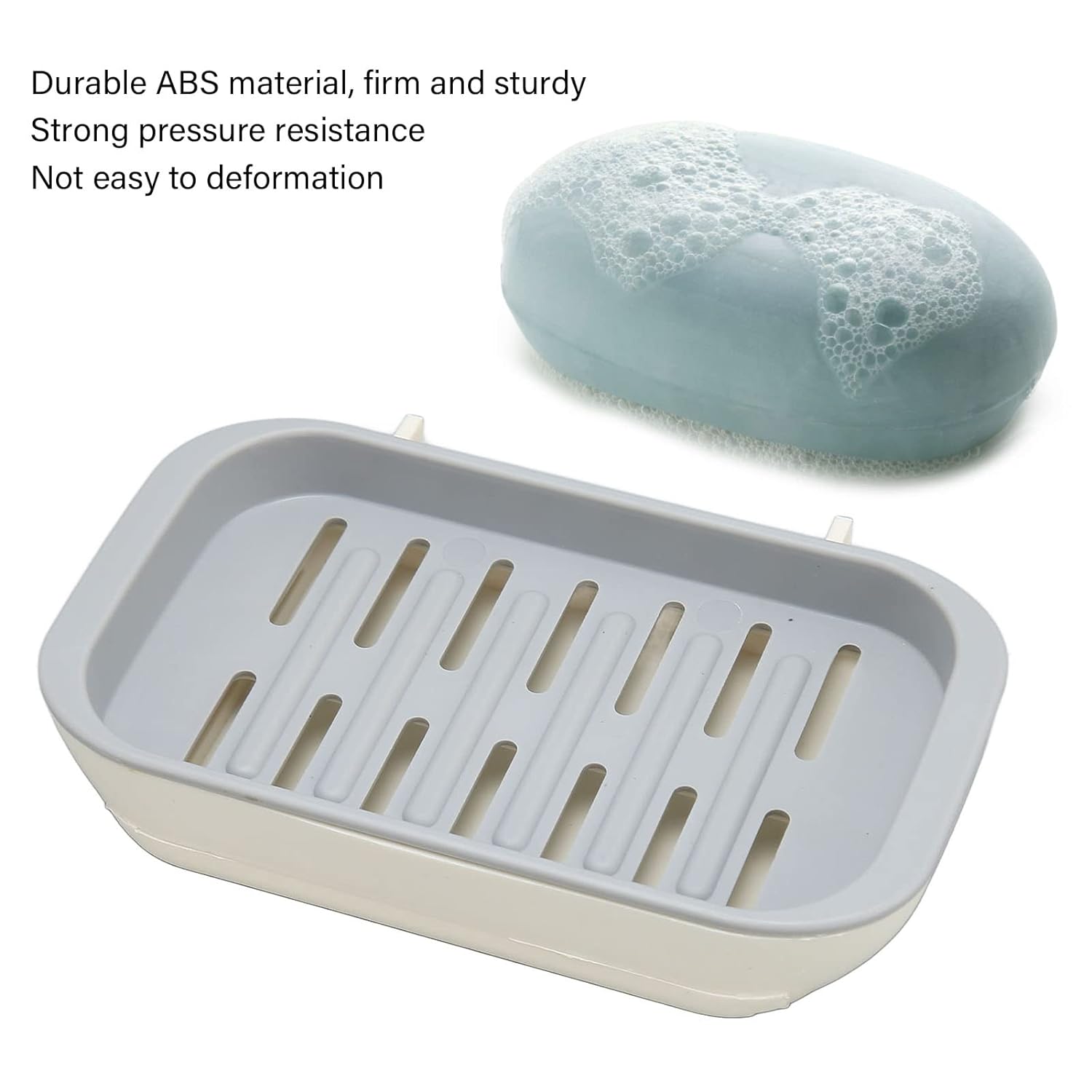 8422 Bathroom Soap Holder, Soap Dish Container, Soap Case for Water Draining, Soap Holder Tray with Adhesive Sticker 8422 Bathroom Soap Holder, Soap Dish Container, Soap Case for Water Draining, Soap Holder Tray with Adhesive Sticker